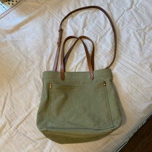 Like New - Madewell Medium Transport Tote, Olive